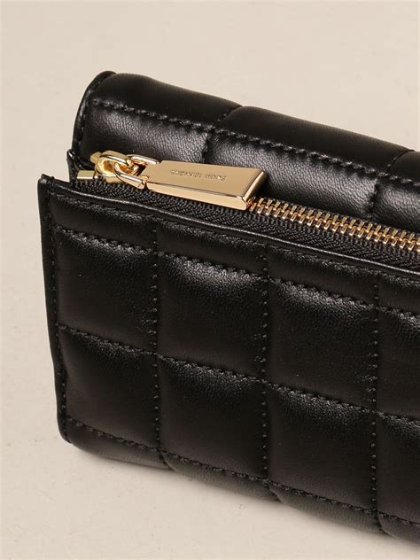 michael kors black quilted leather phone wallet|Michael Kors small wallet sale.